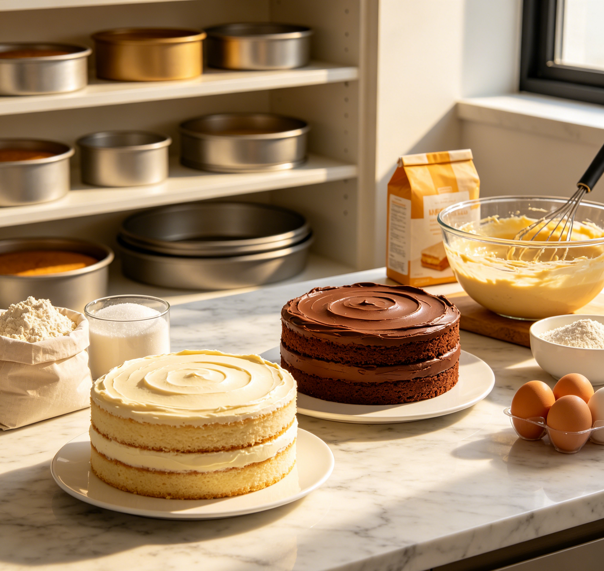 Round Layer Cake Baking Pan Set